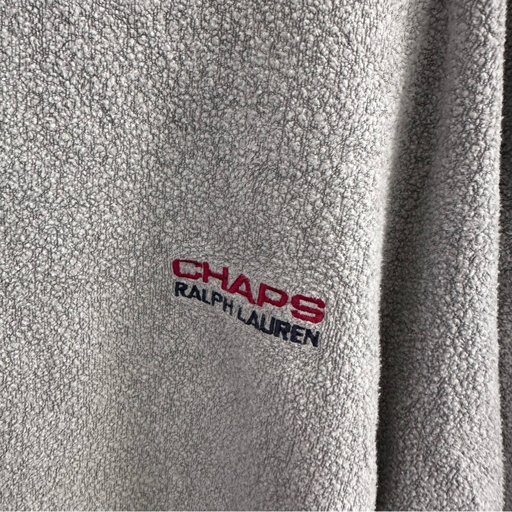 Vintage Chaps Ralph Lauren Crewneck Sweatshirt Gray  Terry Fleece Large - Picture 2 of 7
